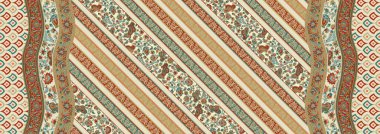 desenli desenli desenli çiçek deseni ve Hint çiçeği motifleri. tekstil ve dekorasyon için damasyon biçimi