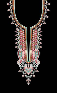 Geleneksel tasarım kenar tişörtü ve dupatta için her zaman çok motifli çiçek süslemeleri kusursuz desenli Dijital Tekstil Motifi