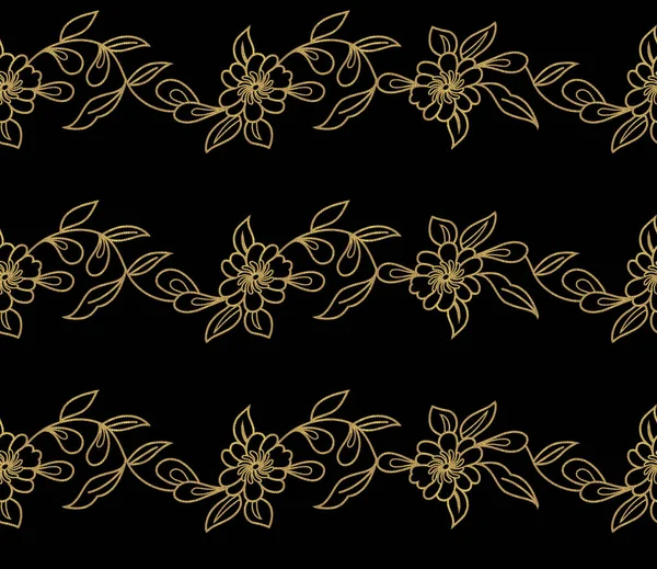 Kwiatowy Bezszwowy Wzór Tło Kwiatu Kwiatowa Dachówka Ozdobna Tekstura Kwiatami — Zdjęcie stockowe