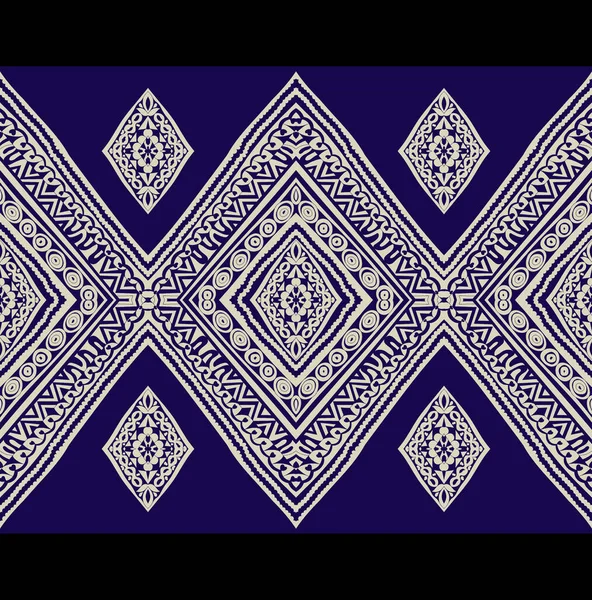 幾何学的な民族東洋のシームレスなパターンの背景 カーペット バティック ファブリック およびイラストのための伝統的なデザイン 刺繍スタイル — ストック写真