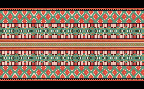 Cross Stitch Geometric Ethnic Patterns Design Saree Patola Sari Dupatta — Stockfoto