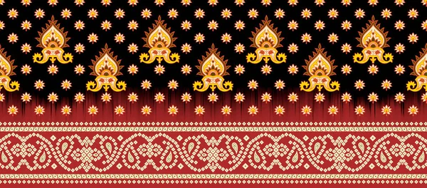 Digital Textile Design Ornament Pattern — Stock Photo, Image