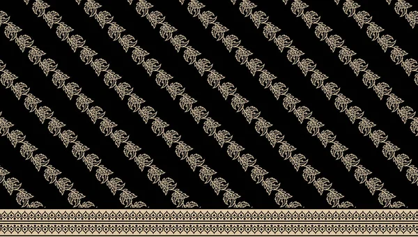 Cross Stitch Geometric Ethnic Patterns Design Saree Patola Sari Dupatta — Zdjęcie stockowe