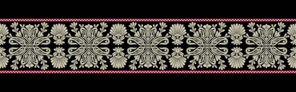 Digitales Druckdesign Set Orientalischer Damastmuster Für Grußkarten Und Hochzeitseinladungen Abbildung — Stockfoto