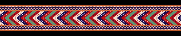 Cross Stitch Geometric Ethnic Patterns Design Saree Patola Sari Dupatta — ストック写真