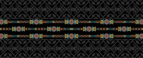 Digital Baroque Border Design Illustration Artwork Für Textildruck Manuelle Komposition — Stockfoto
