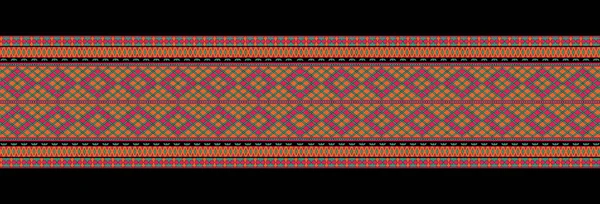 Een Mooie Geometrische Etnische Stijl Border Ontwerp Handgemaakte Kunstwerk Patroon — Stockfoto