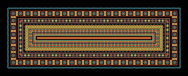Geometrisk Sömlös Prydnad För Keramik Tapet Textil Webb Kort Etniskt — Stockfoto