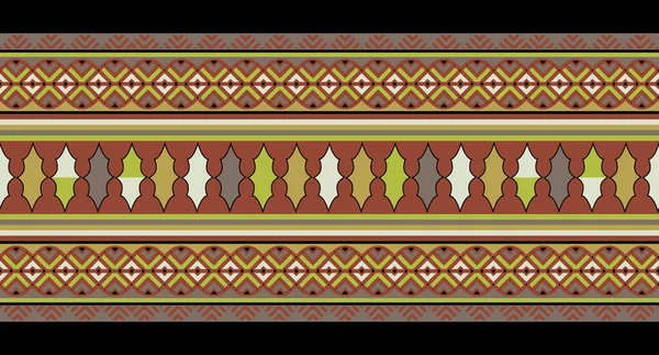Textiel Digitaal Motief Design Luxe Ornament Ikat Etnische Barok Patroon — Stockfoto