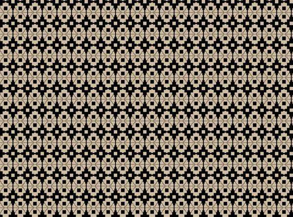 Ikat Blumenpaisley Mit Nahtlosem Muster Auf Braunem Hintergrund Aztekischer Stil — Stockfoto