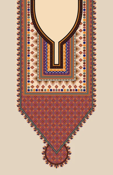 Textile Digital Design Motif Pattern Decor Border Mughal Paisley Abstract — Photo