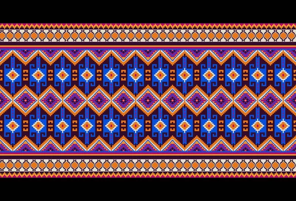 幾何学模様 東洋の生地 民族スタイル カーペット バッグ カーテン 織物やその他の装飾に使用 — ストック写真