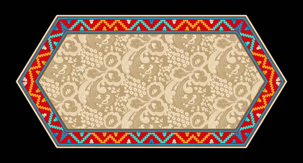 Геометрический Этнический Восточный Бесшовный Узор Традиционный Дизайн Фона Ковра Обоев — стоковое фото