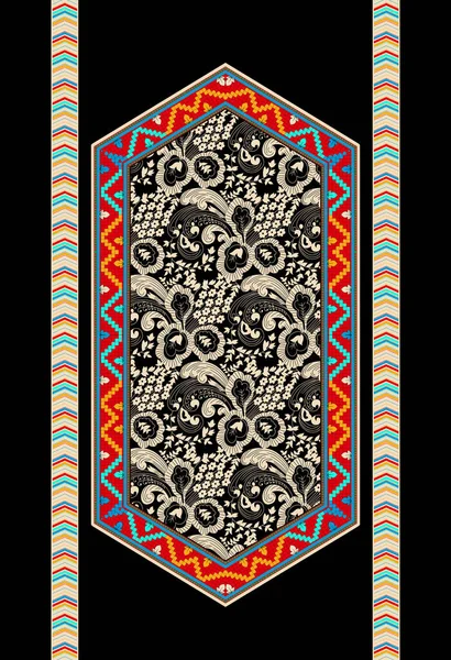 Ornamento Tatreez Tradizionale Modello Ricamo Palestinese Tatreez Simbolo Decorativo Del — Foto Stock