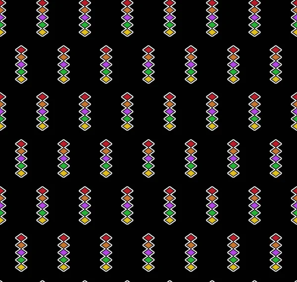 ウェブ カードのためのイカット幾何学的な民俗装飾 民族模様 国境の飾りだ アメリカ生まれのデザイン ナバホ メキシコのモチーフ アステカの装飾 — ストック写真