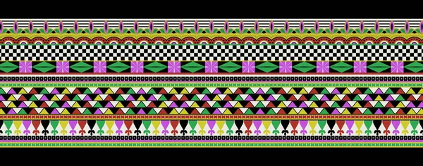 Asiatischer Stammesstoff Mit Geometrischem Muster Wird Verwendet Teppiche Textilien Stickereien — Stockfoto