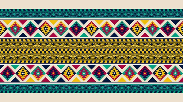 Floral Kreuzstich Stickerei Auf Marineblauem Hintergrund Geometrische Ethnische Orientalische Nahtlose — Stockfoto