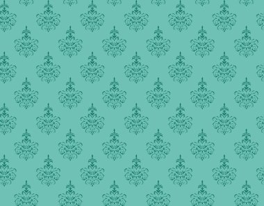 Sorunsuz soyut çiçek desenli. Modern vektör grafiği. Mavi ve beyaz arka plan. Geometrik yaprak süsleme