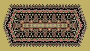 Ethnic Print Fabric Pattern. Geometric seamless ornament for ceramics, wallpaper, textile, web, cards. Ethnic pattern. Border ornament. Native american design, Navajo. Mexican motif, Aztec ornament