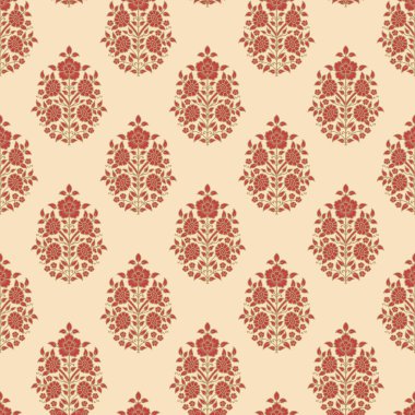 Altın Damask deseni. Klasik Hint duvar kâğıdı. Arap çiçek arkaplanı. Altın ve mavi renkli arka plan. Duvar kağıdı, tekstil, kumaş, kapak, halı, halı, ağ için tasarım