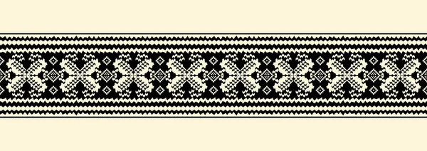African Ikat Paisley Embroidery Geometric Ethnic Oriental Seamless Pattern Traditional — Stock Photo, Image
