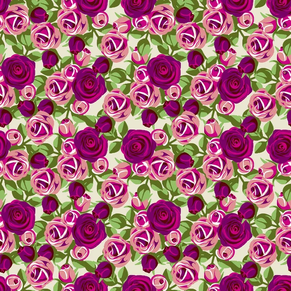 ネイビーを基調にしたシームレスなヴィンテージフラワーパターン シームレスな花のパターン — ストック写真