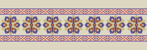 Textile Digital Design Set Damask Mughal Motif Paisley Abstract Vintage — Stockfoto
