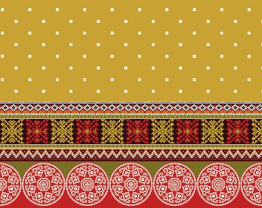 Tekstil dijital tasarım halı motifi lüks dekor sınır çizimi sanat eseri uygun çerçeve hediye kartı kadın giysi önü ve kumaş endüstrisinde duppata baskısı