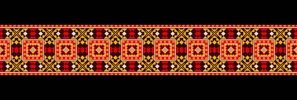 Ethnic Print Fabric Pattern Geometric Seamless Ornament Ceramics Wallpaper Textile — 图库照片