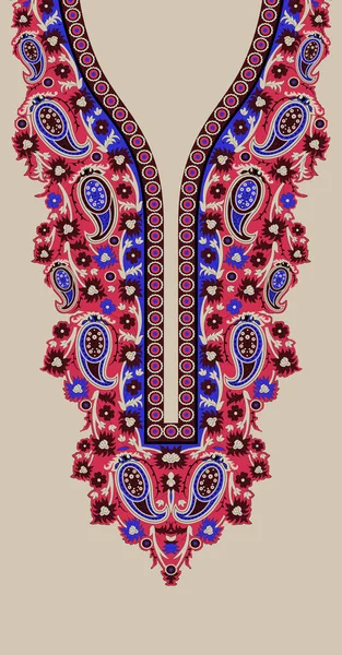 Textile Digital Design Carpet Motif Luxury Pattern Decor Border Ikat — Stock Photo, Image