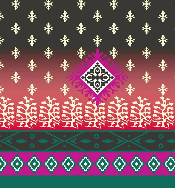 Ikat Ethnischen Nahtlosen Muster Wohndekoration Design Aztec Stoff Teppich Boho — Stockfoto