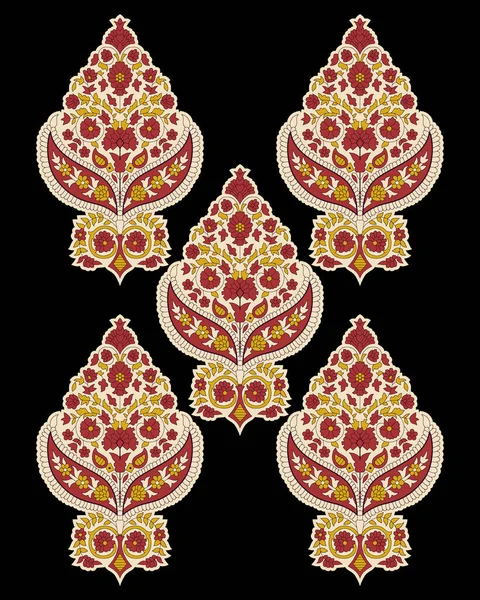 Paisley Modelo Étnico Sem Emenda Fundo Étnico Oriental Floral Ornamento — Fotografia de Stock