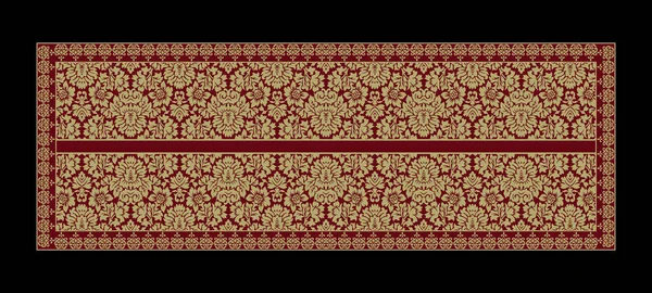 디지털 모티프 디자인 럭셔리 Ornamikat Ethnic Baroque Pattern Set Damask — 스톡 사진