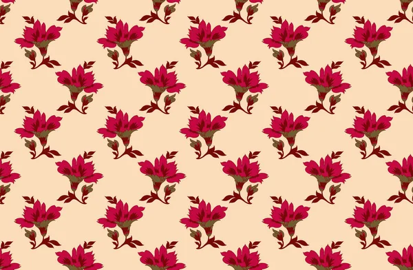 Patchwork Blumenmuster Mit Paisley Und Indischen Blumenmotiven Damast Muster Für — Stockfoto