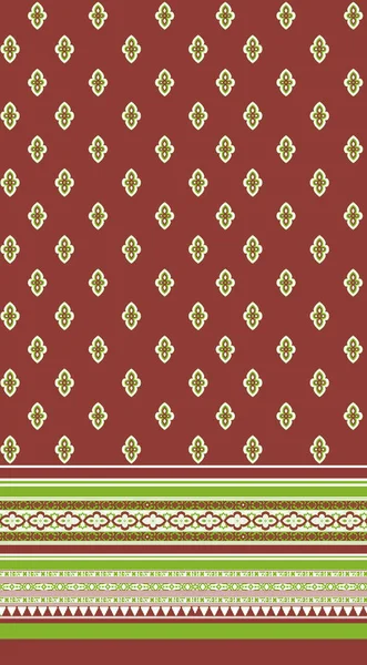 Textil Diseño Digital Textil Digital Ikat Diseño Étnico Conjunto Damasco — Foto de Stock