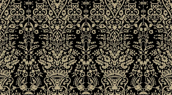 Arabesque Damask Baroque Abstract Vintage Wallpaper Vector Seamless Pattern Patchwork — Stock Photo, Image