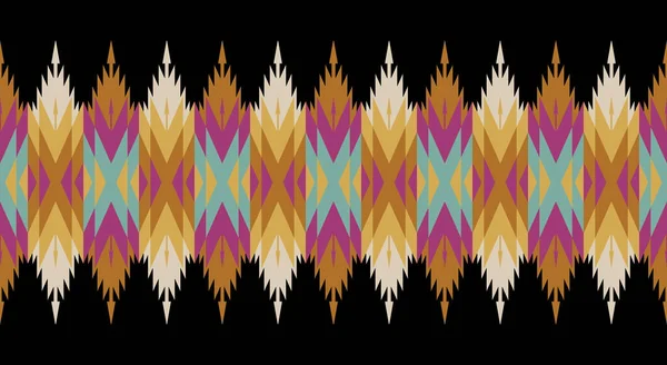 茶色の背景に美しい青の花のシームレスなパターン 幾何学的な民族東洋のパターン伝統 テクスチャ ファブリック カーペット用のデザイン — ストック写真