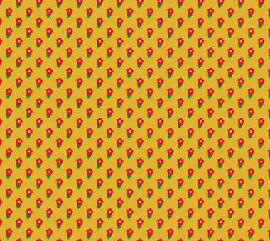 Gülümseyen papatyalarla kusursuz desen. Kumaş, giysi, oyuncak ya da ev dekorasyonu için renkli çiçek deseni