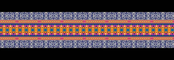 Tekstil Dijital Kat Etnik Tasarım Şam Sınır Kalıpları Duvar Kağıtları — Stok fotoğraf