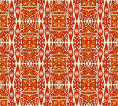 Şal desenli. Mendil mozaik tasarımı, kumaş, dekorasyon veya kağıt için mükemmel. Renkli desenli duvar kağıdı. Vector Endonezya batiği. Parlak, klasik Hint kumaşı. Paisley duvar kağıdı. 