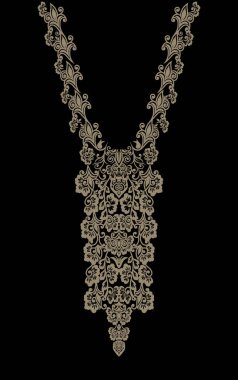 Ikat floral paisley embroidery on black background.geometric ethnic oriental pattern traditional.Aztec style abstract vector illustration.design for texture,fabric,clothing,wrapping,decoration,carpet.