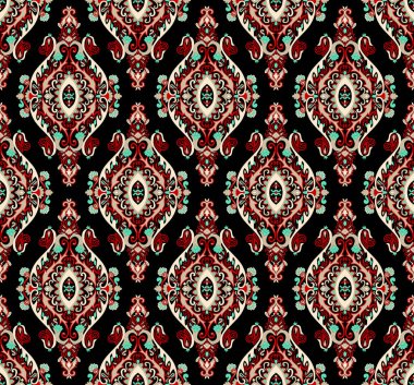 Seamless pattern with mandala ornament. Traditional Arabic, Indian motifs. Great for fabric and textile, wallpaper, packaging or any desired idea.