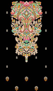 Textile digital design carpet motif luxury pattern decor border ikat ethnic hand made artwork suitable frame gift card wallpaper women cloth front back and duppata print in fabric use textile industry