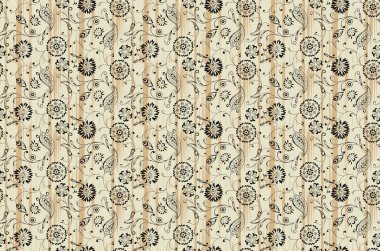 Damask pürüzsüz desen elementi. Klasik lüks eski moda İspanyol süsü. Duvar kağıtları, tekstil, ambalaj için kraliyet Victoria dönemi kusursuz dokusu. Klasik, zarif, çiçekli barok şablonu..