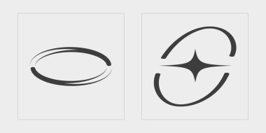 Tasarım için geçmişe dönük gelecek elementler. Moda geometrik postmodern figürler. Y-2k tarzında nesneler. Tasarım karşıtı. Vektör illüstrasyonu
