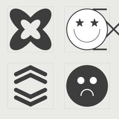 Y2K elementlerinin toplanması. Çılgın psikedelik retro fütüristik set. Y-2k tarzında nesneler. Retro Futurist. Vektör illüstrasyonu