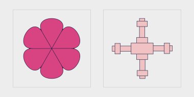 Nesnelerin Y2K biçim vektörleri kümesi. Olağanüstü Grafik Varlıkları. Modern soyut formlar. Projeler, posterler, afişler. Vektör illüstrasyonu