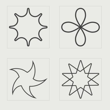 Vahşilik şekilleri. Olağanüstü Grafik Varlıkları. Modern soyut formlar. Projeler, posterler, afişler. Vektör illüstrasyonu