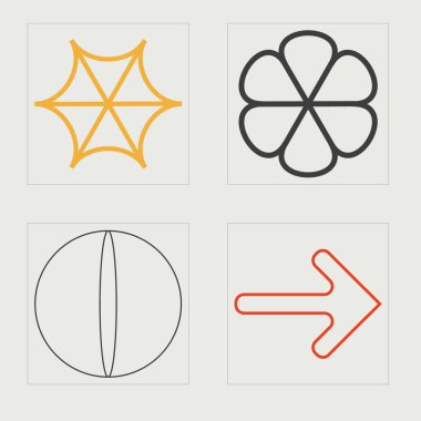 Y2K elementlerinin toplanması. Tasarım için büyük bir retro nesne seti. Düz minimalist simgeler. Retro Futurist. Vektör illüstrasyonu