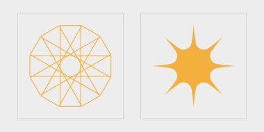 Tasarım için geçmişe dönük gelecek elementler. Geçmişe dönük grafik süslemeleri. Siberpunk elementleri. Projeler, posterler, afişler. Vektör illüstrasyonu